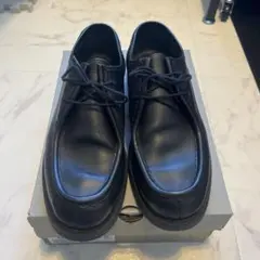 KLEMAN ブラックレザー モカシンシューズ KLEMAN(クレマン) PADROR パドラー チロリアンシューズ レザーシューズ
