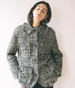 CLANE MIX TWEED BLOUSON ツイードブルゾン ツイードコートのサムネイル