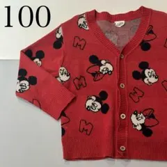 リトシー Littc キッズカーディガン ミッキーミニー 100