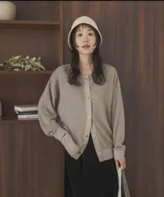 タックフライスカーディガン