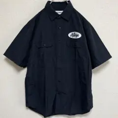 エクストララージ ナイロンワークシャツ 半袖 XLARGE 未使用に近い 美品