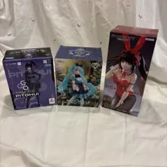 フィギュアまとめ売り: ピトフーイ, 初音ミク, 時崎狂三