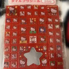 サンリオ♡HELLO KITTY タイルフウシール ミラー付　2001