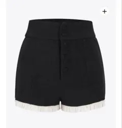 andmary Velour mini pants Black S - メルカリ