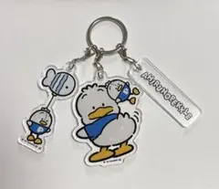 サンリオ　あひるのペックル　3連アクリルキーホルダー