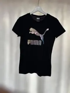 PUMA ブラック Tシャツ 半袖 XS