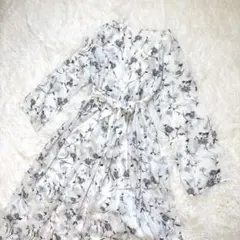 MERCURYDUO フラワーギャザーガウン 2way ワンピース ホワイト