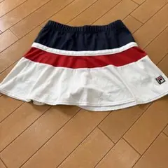 FILA フレアスカート ネイビー/レッド/ホワイト