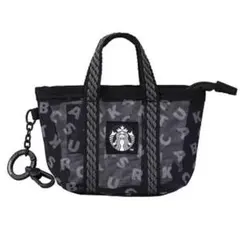 台湾スタバ/ブラックメッシュコインケース/黒STARBUCKS