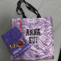 ANNA SUI トートバッグ 巾着付き パイソン柄のサムネイル