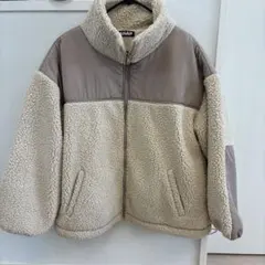 ANAP フリース ボアジャケット ベージュ M