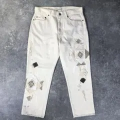 ポロラルフローレン　Avery ボーイフレンドジーンズ　W27 パッチワーク