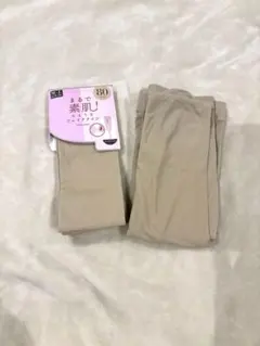 tutuanna フェイクタイツ ペールベージュ 80デニール M〜L