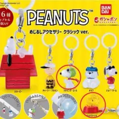 【新品】ガチャPEANUTS めじるしアクセサリー　スヌーピー　ウッドストック