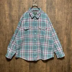 Eddie Bauer エディーバウアー　ネルシャツ　チェック　dov05