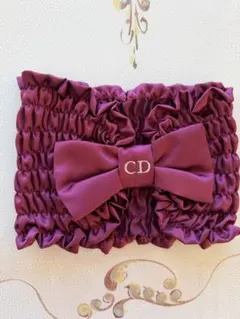 新品　Christian Dior ヘアバンド ボルドーのサムネイル