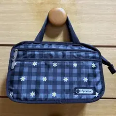 LeSportsac チェック柄花柄バッグ