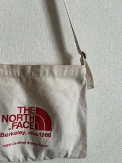 THE NORTH FACE サコッシュ ベージュ ショルダーバッグ 赤 ロゴ