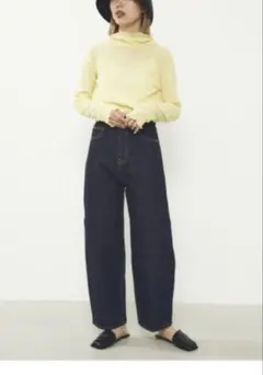 BLACK BY MOUSSY PUNA プナワンウォッシュデニム ウエスト詰め