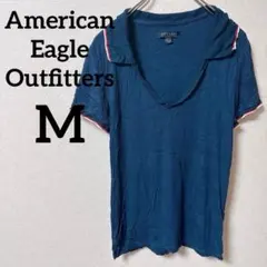 American Eagle Outfitters 半袖 ポロシャツ ネイビー