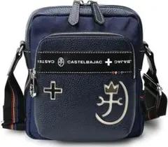 カステルバジャック 定価2万900円 ショルダーバッグ 紺 ネイビー