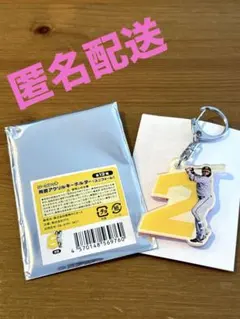阪神　シークレットユニフォーム両面アクリルキーホルダー 梅野隆太郎選手のサムネイル