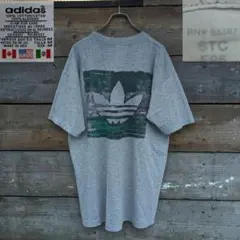 USA製　old adidas　80s　常田大希　Tシャツ　ビックロゴプリント