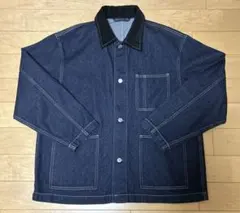 GU［311-339580 (21-01)］濃紺カバーオールジャケット［L］
