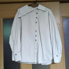 Ray BEAMS アシンメトリーカラー 長袖シャツのサムネイル