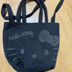 Hello Kitty 黒 ハンドバッグ