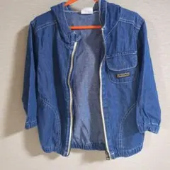 BREEZE フード付きデニムアウター 100