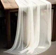 結婚式 ウェルカムスペース テーブルクロス シフォン