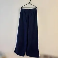 ZARA ネイビー ロングパンツ 9