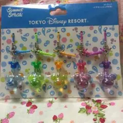 【限定商品】ディズニーストラップ 5つセット（イヤホンジャック付き）