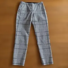Theory チェック柄 クロップドパンツ 00サイズ