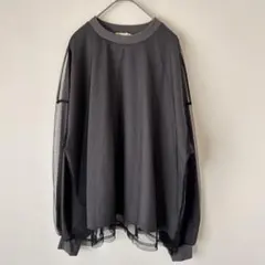 クラシカルエルフ×ジャバ コラボ チュールレイヤード 長袖プルオーバー おしゃれ