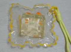 nununeko ちびチーズねこ イエロー オレンジ クリア スクイーズ