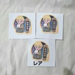 鬼滅の刃 ナムコ 特典 和紙ステッカー 我妻善逸 3枚セット レア