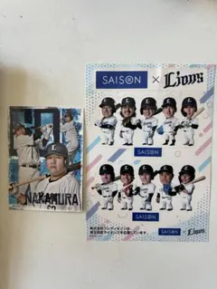 埼玉西武ライオンズ　中村剛也　選手グルメ付録カード　CSステッカーセット
