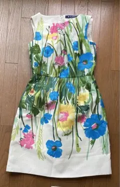 エムズグレイシー　花柄　ワンピース　38