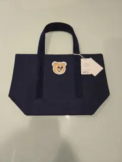 ラブラリーバイフェイラー オールドテディ ワッペントートバッグ ネイビー