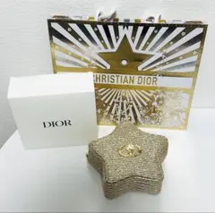 【新品未使用】DIORノベルティ★星形ポーチ ゴールド、ショッパー付き