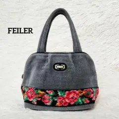 FEILER フェイラー 花柄 ハンドバッグ グレーのサムネイル