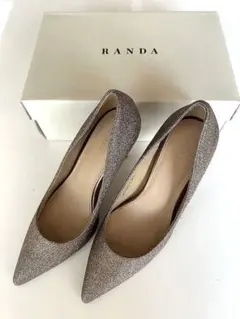 【美品】RANDA グリッターパンプス 23.5cm