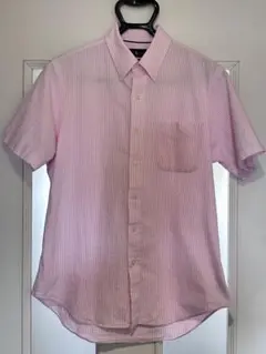 ラルフローレン　白ロゴ　クラシックフィット 半袖シャツ M ピンク