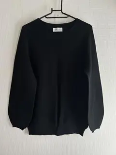 【新品＊未使用】春秋OPAQUE.CLIP 縫い目なし＊ニット（黒×38サイズ）