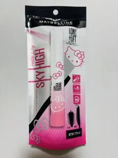 即発送　メイベリン　スカイハイ KT01 ブラック マスカラ　キティ