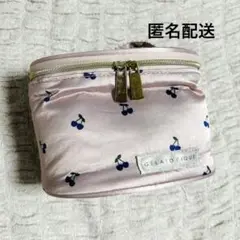 【現品限り】ジェラートピケ チェリー バニティ ポーチ