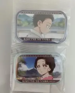 メモリーズスクエア缶バッジ 鬼滅の刃 狛治 恋雪 無限城編 Ver. 2点セット