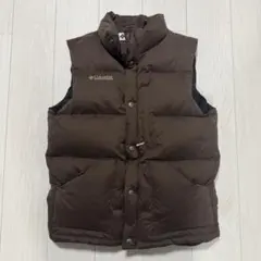 【美品】Columbia ブラウン ダウンベスト　メンズMサイズ